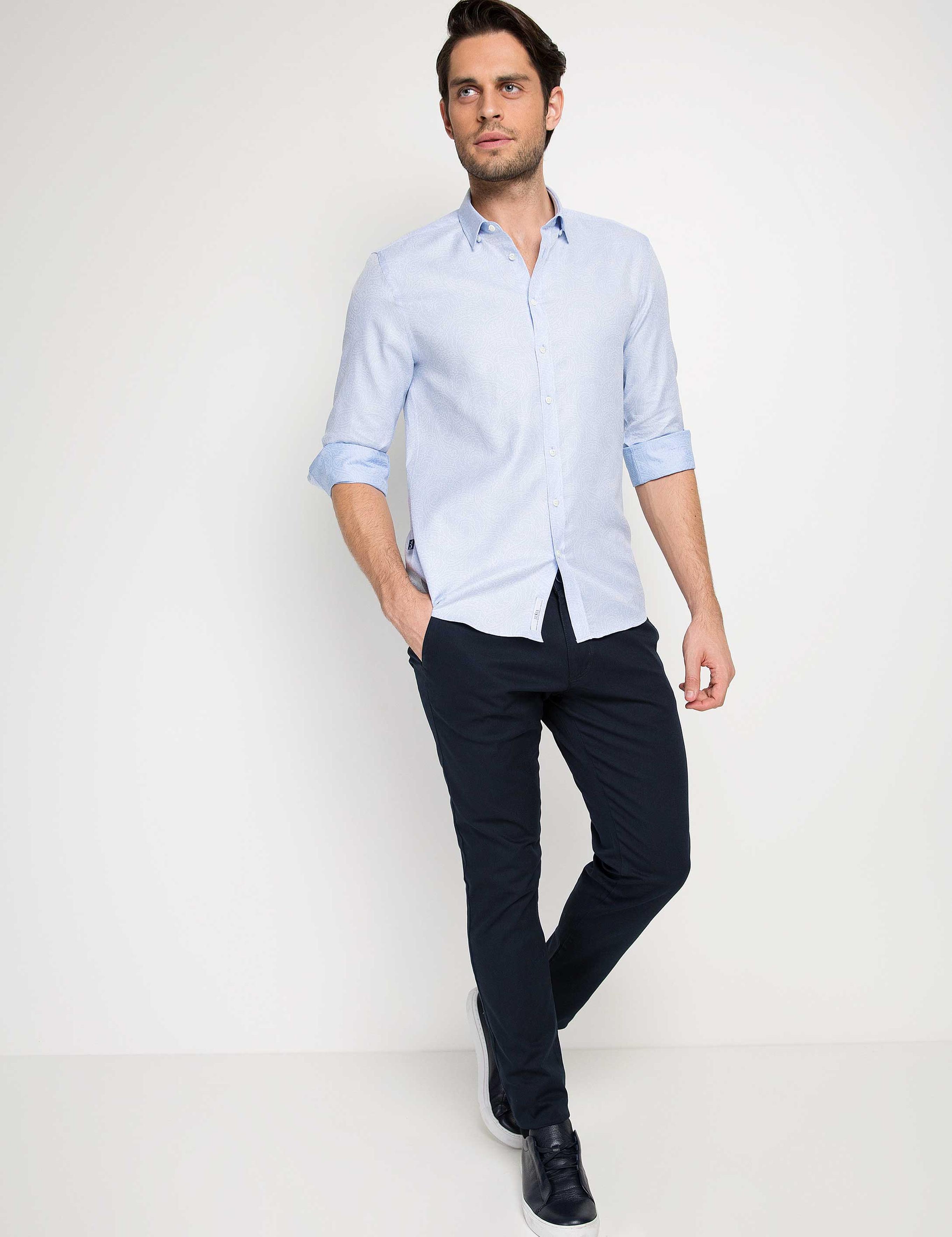 Slim Mavi Gömlek