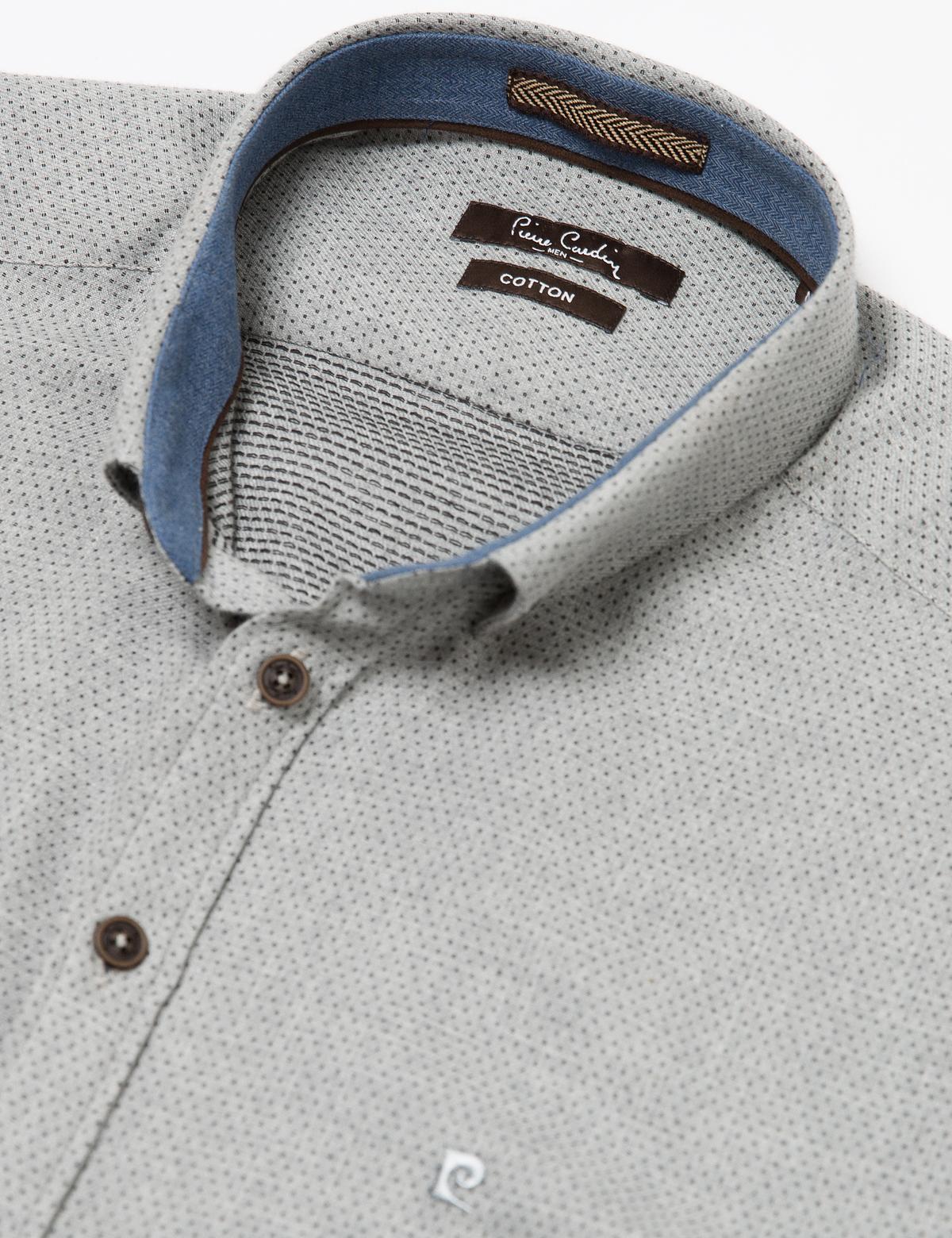 Slim Gri Gömlek - 50174741008