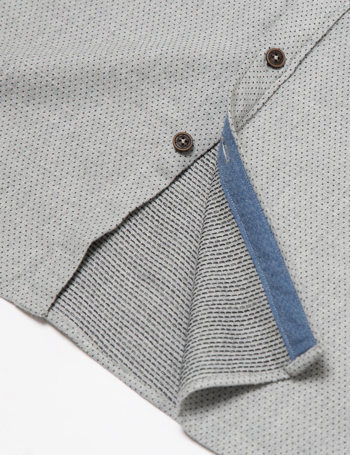 Slim Gri Gömlek - 50174741008