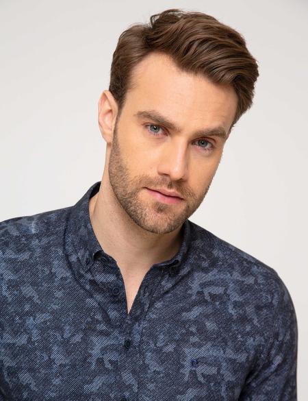 Lacivert Slim Fit Gömlek - 50174744001