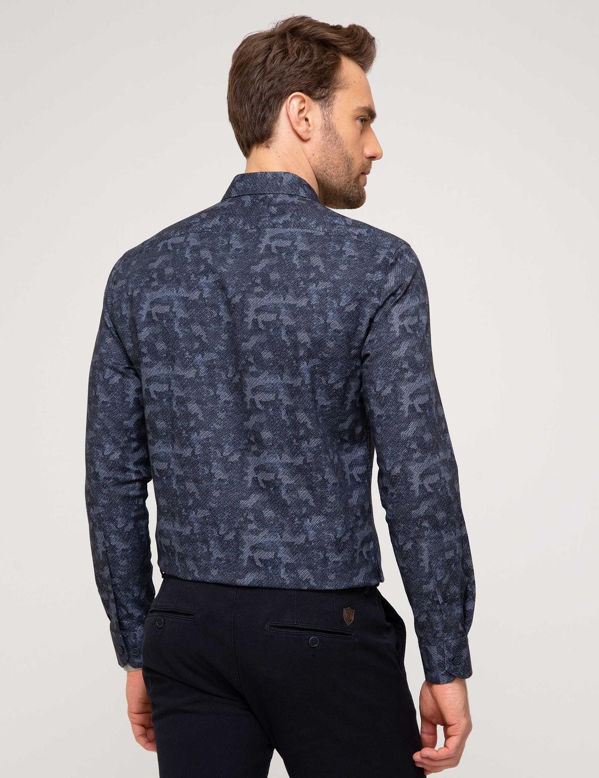 Lacivert Slim Fit Gömlek - 50174744001