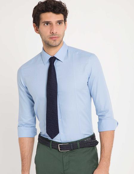 Regular Mavi Gömlek - 50174801014