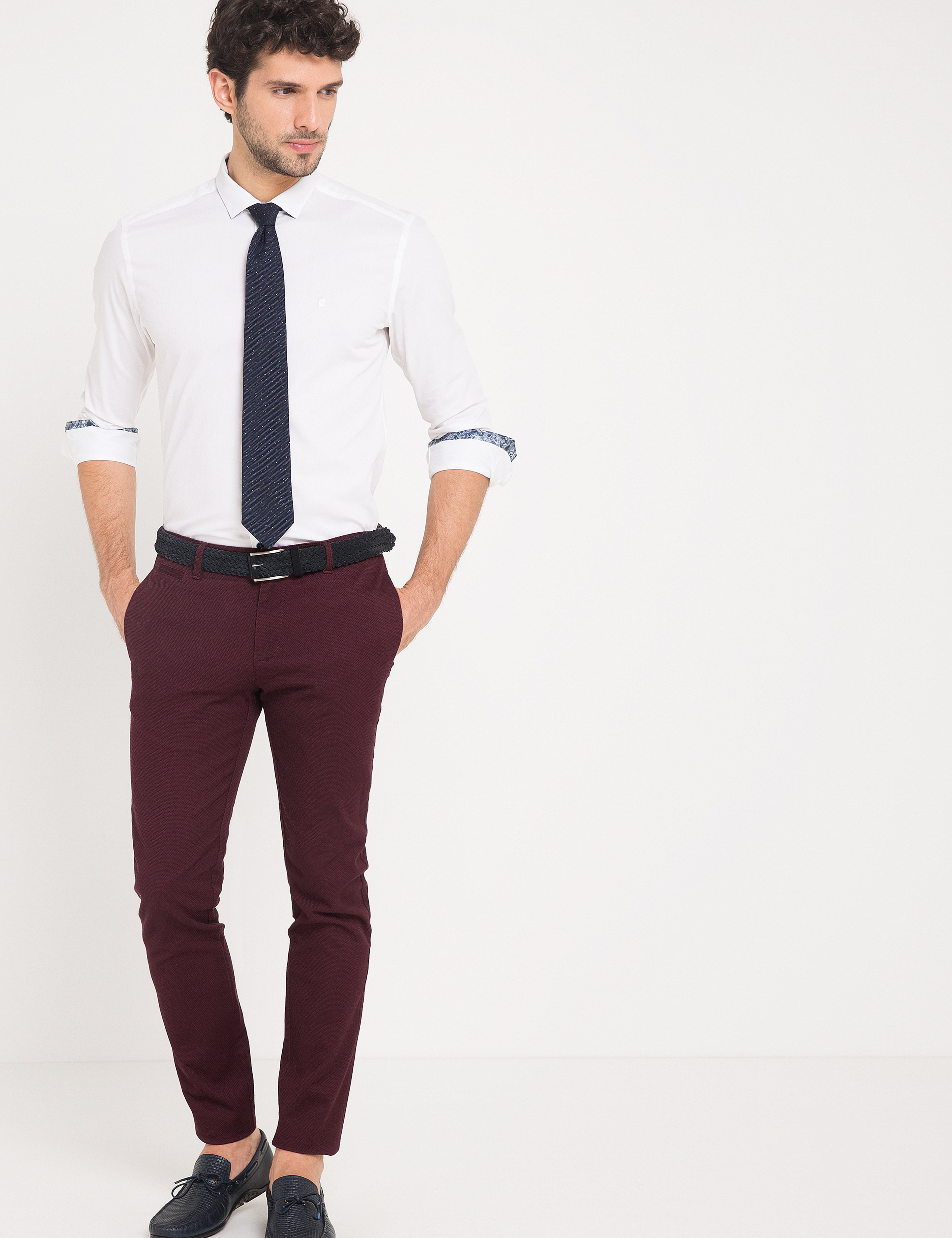 Beyaz Slim Fit Gömlek - Image 1