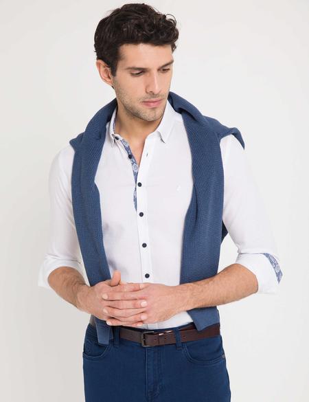 Slim Beyaz Gömlek - 50174818001