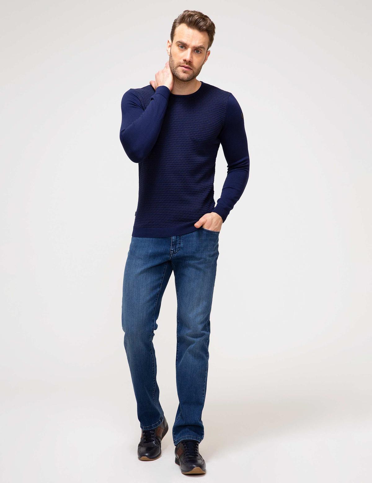 Lacivert Triko Kazak - 50174854044