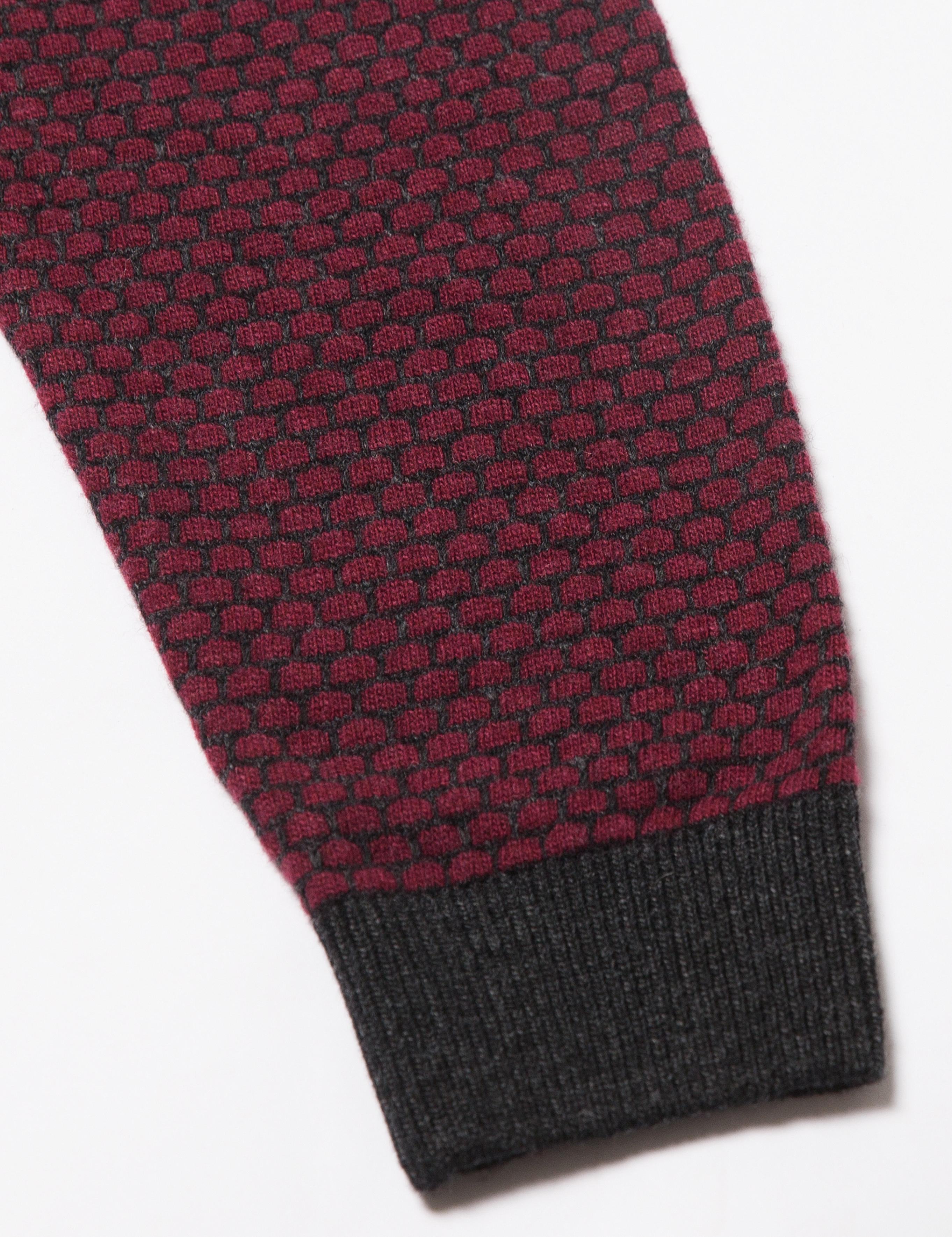 Bordo Slim Fit Triko Kazak