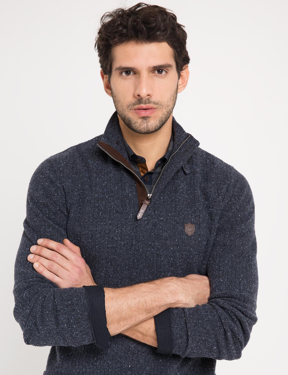 Lacivert Triko Kazak