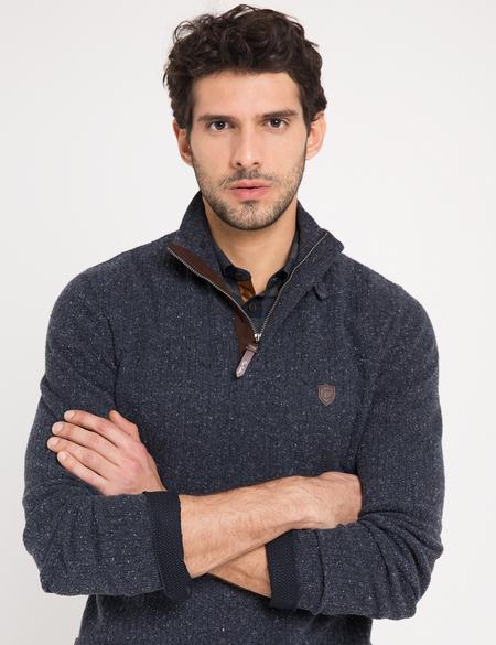 Lacivert Triko Kazak - 50174882047