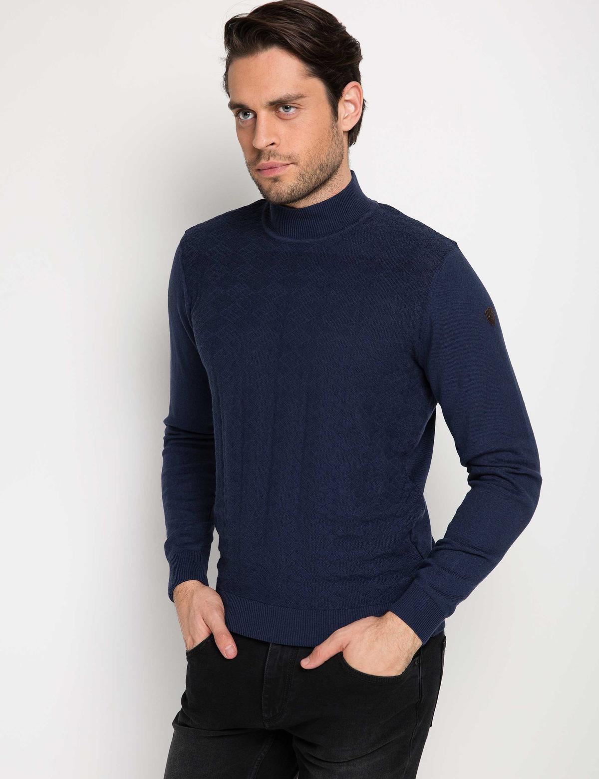 Lacivert Triko Kazak