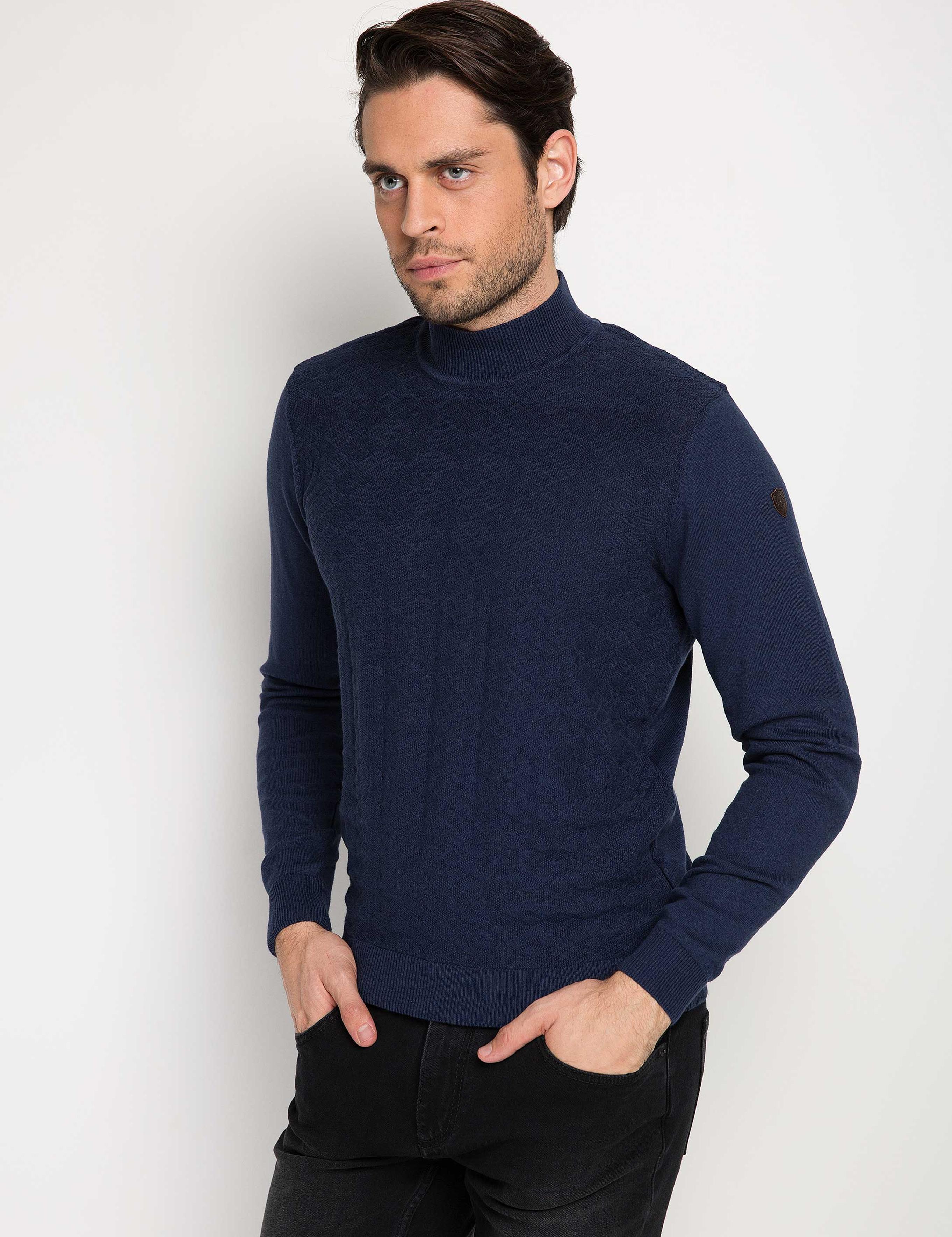 Lacivert Triko Kazak