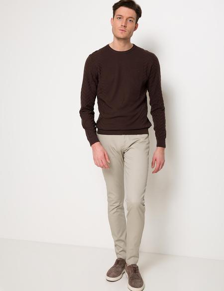 Kahverengi Triko Kazak - 50174902001