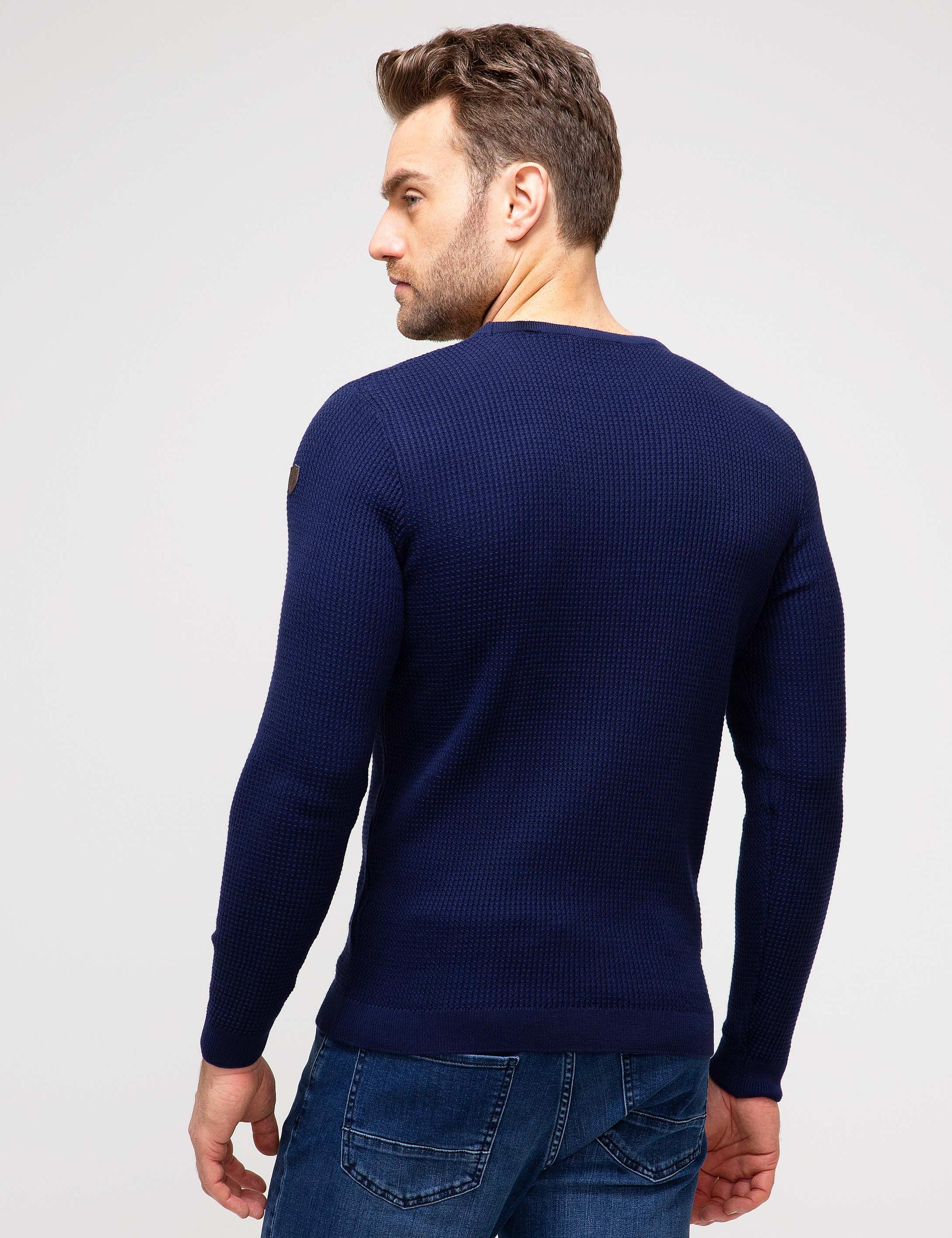 Lacivert Triko Kazak