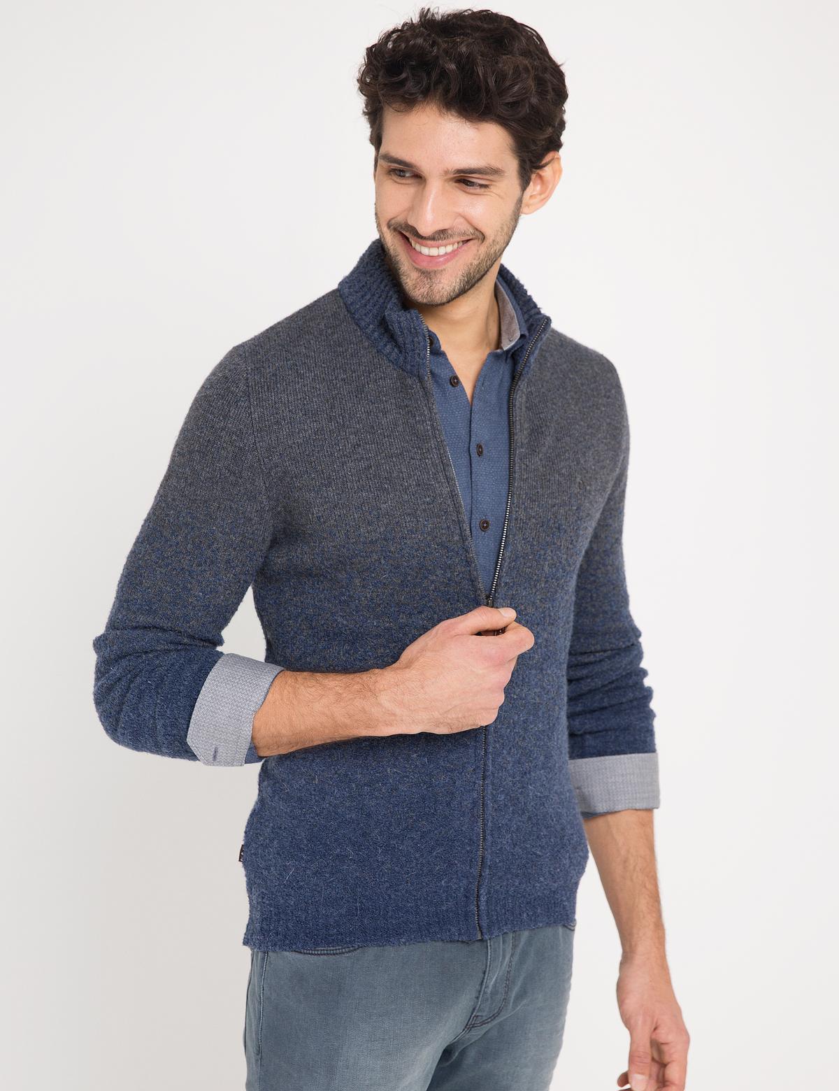 Mavi Slim Fit Triko Hırka