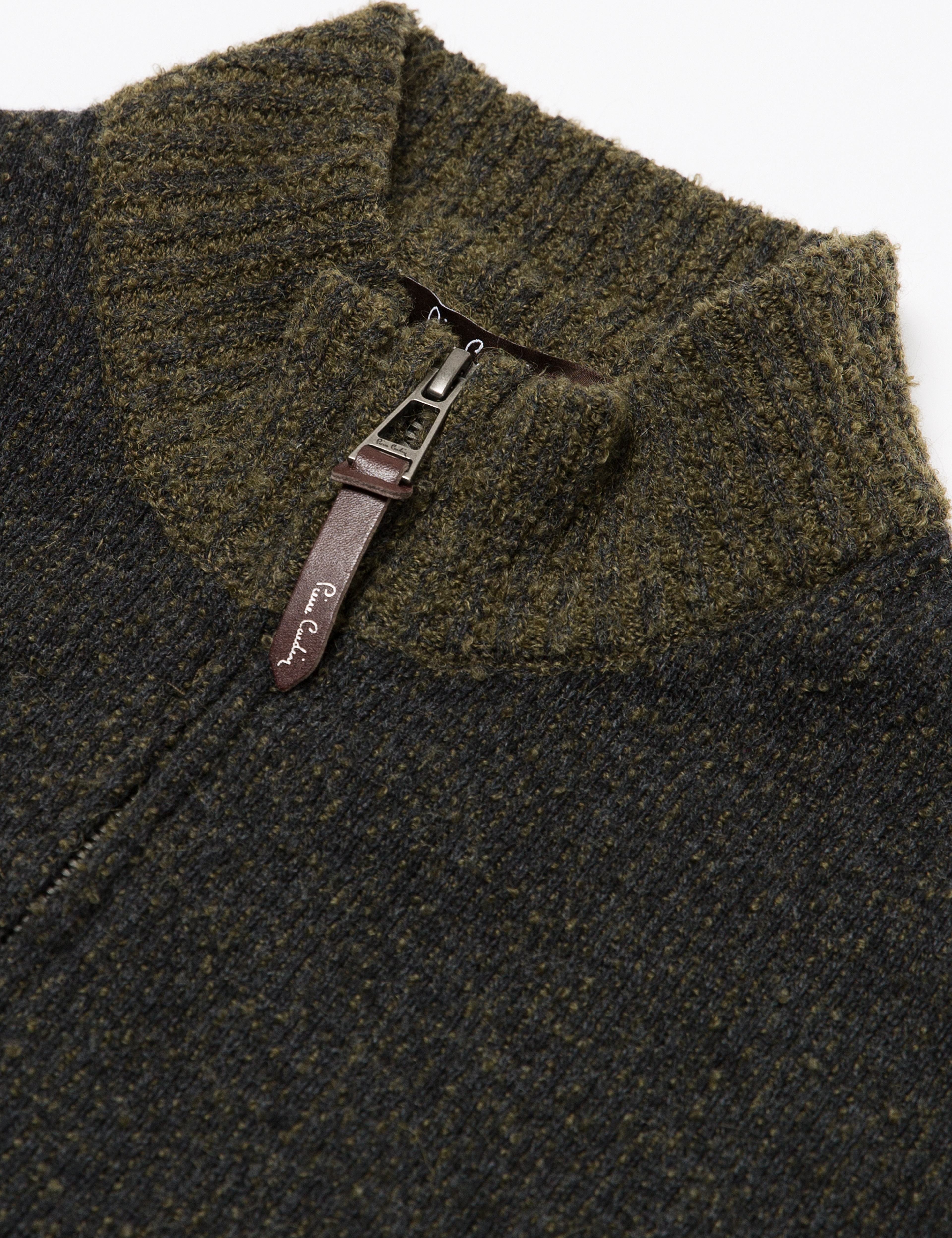 Yeşil Slim Fit Triko Hırka - Image 3