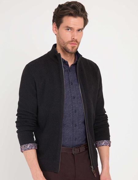 Gri Triko Hırka - 50174952054