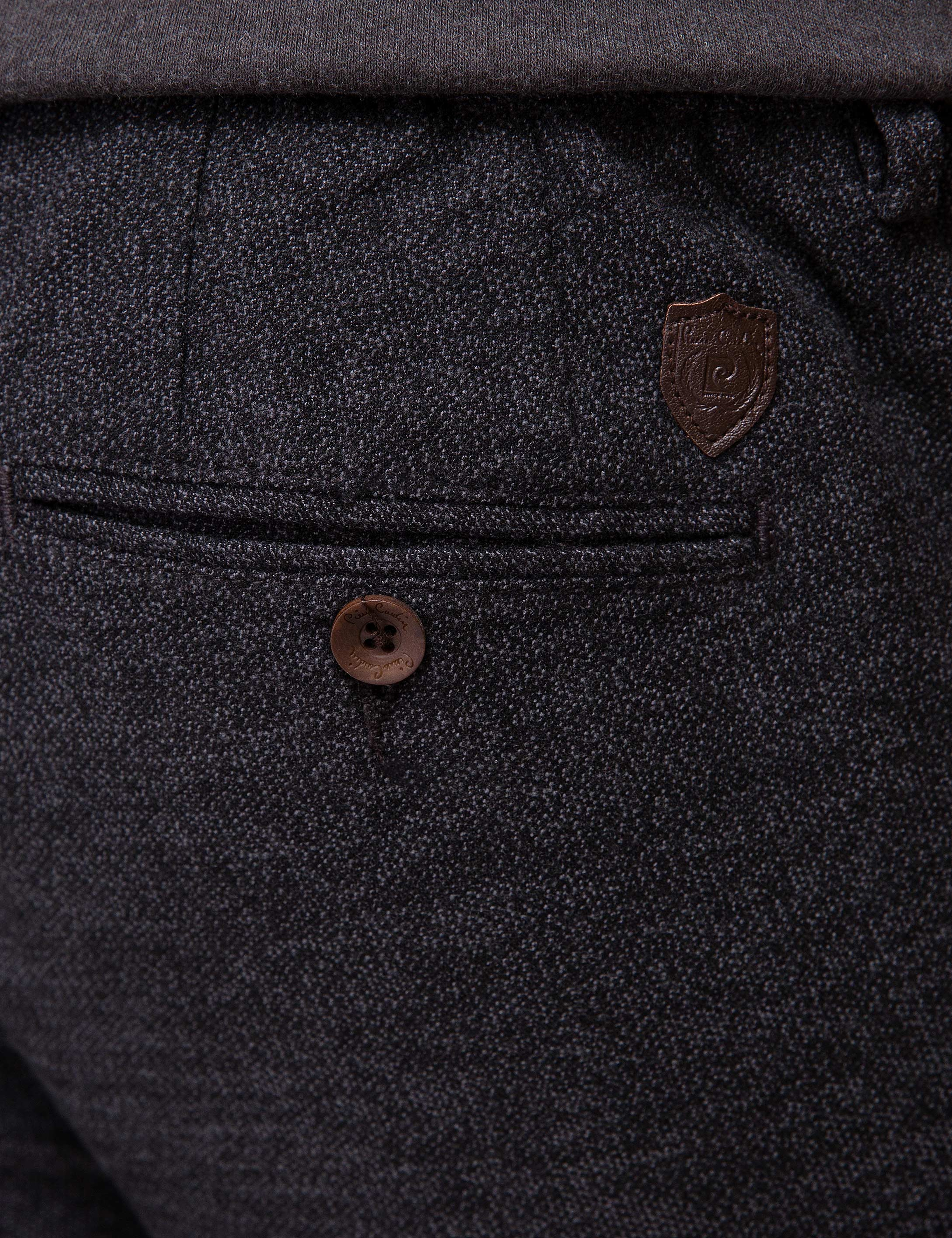 Siyah Slim Fit Chino Pantolon - Image 4