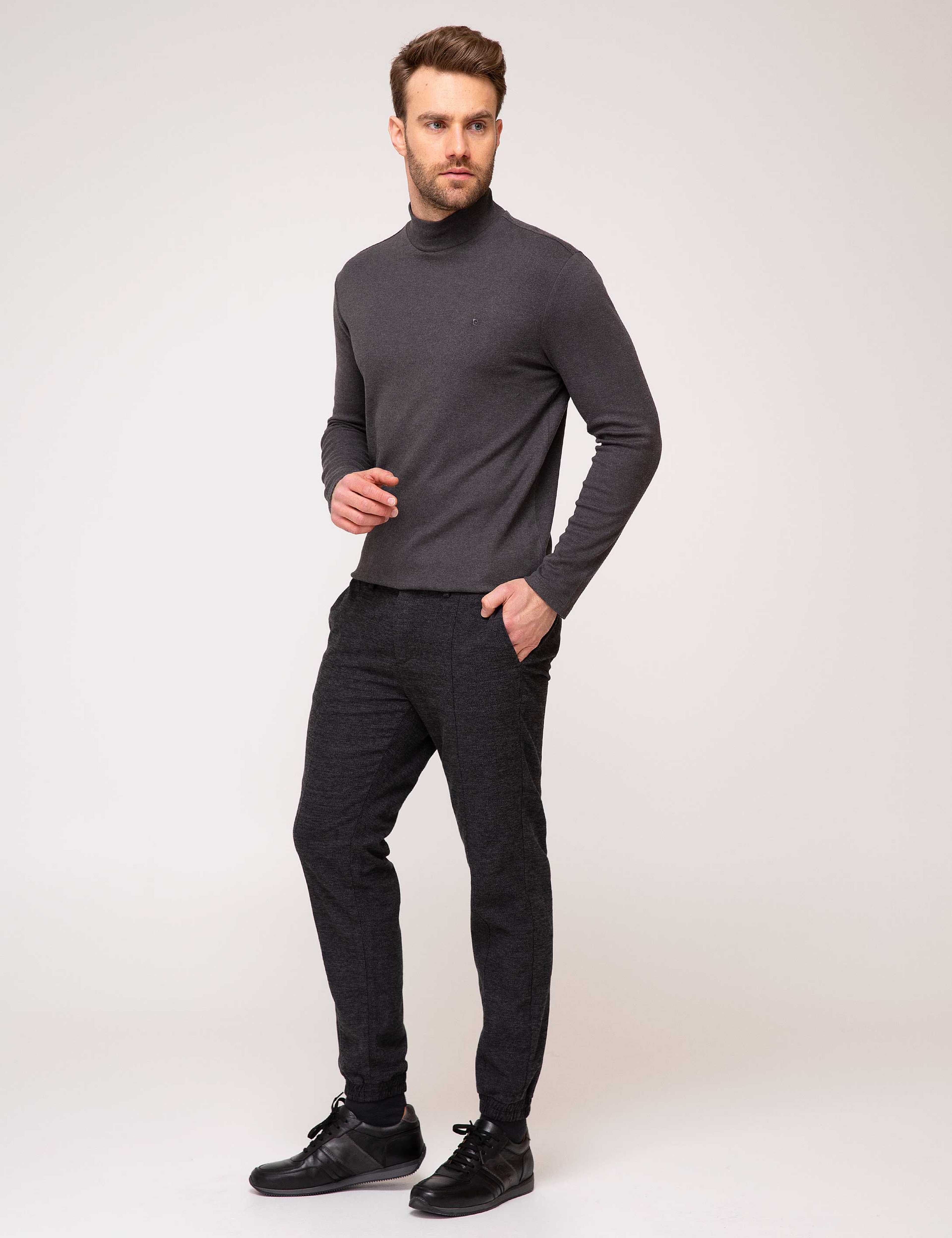 Siyah Slim Fit Chino Pantolon