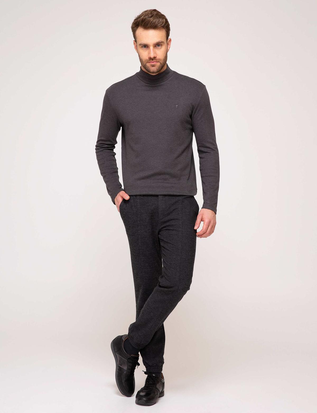 Siyah Slim Fit Chino Pantolon