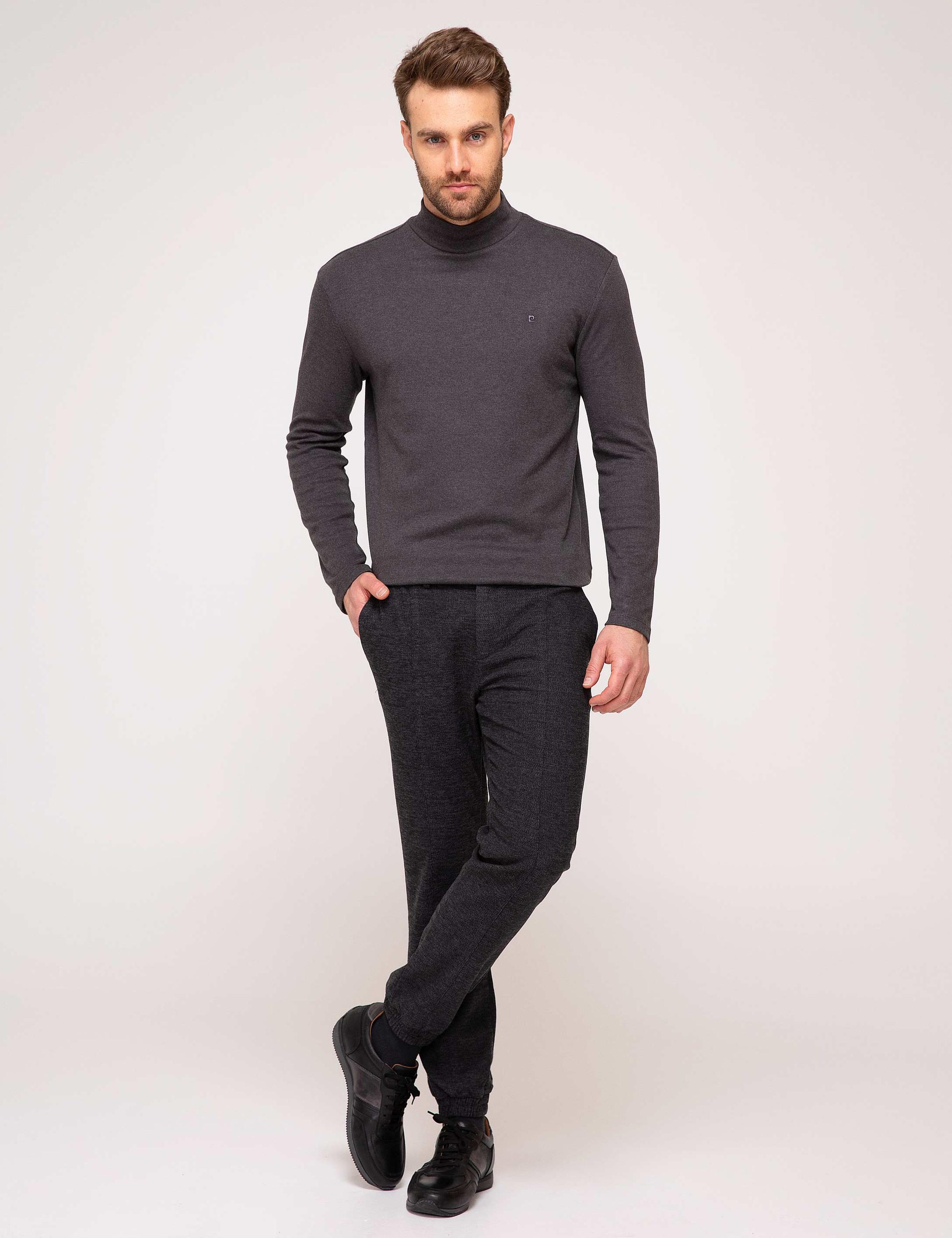 Siyah Slim Fit Chino Pantolon