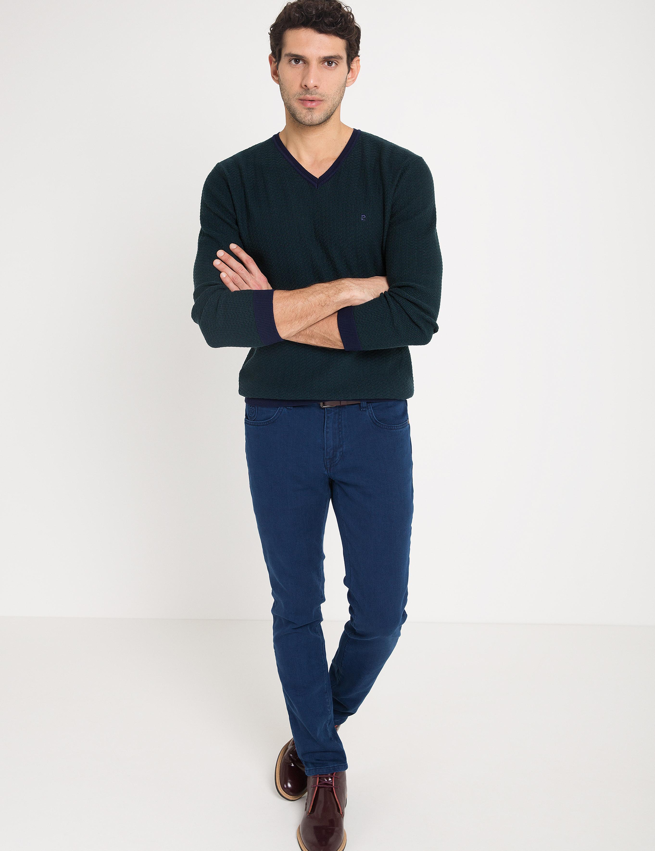 Yeşil Slim Fit Triko Kazak