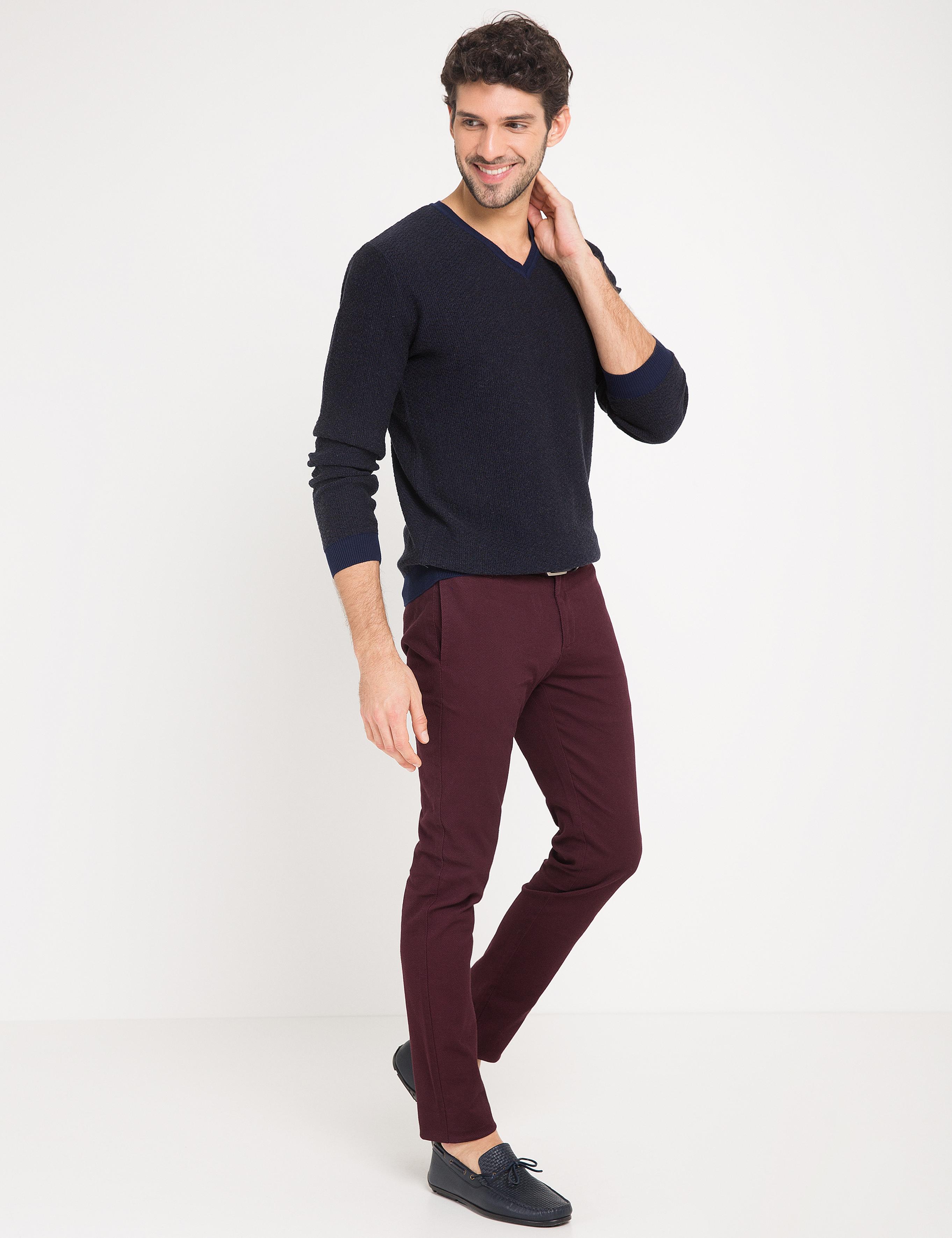 Antrasit Gri Melanj Slim Fit Triko Kazak