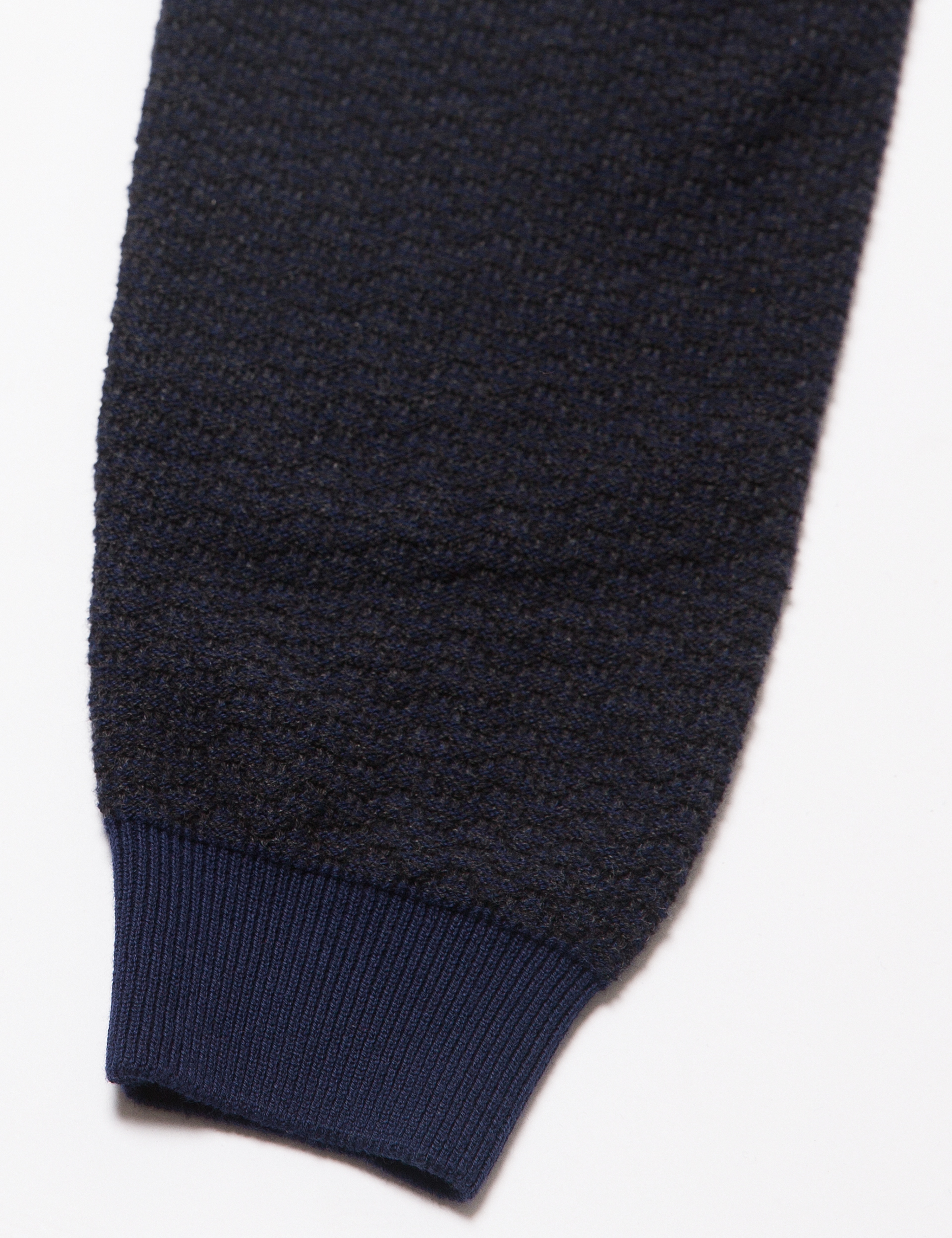 Antrasit Gri Melanj Slim Fit Triko Kazak - Image 4
