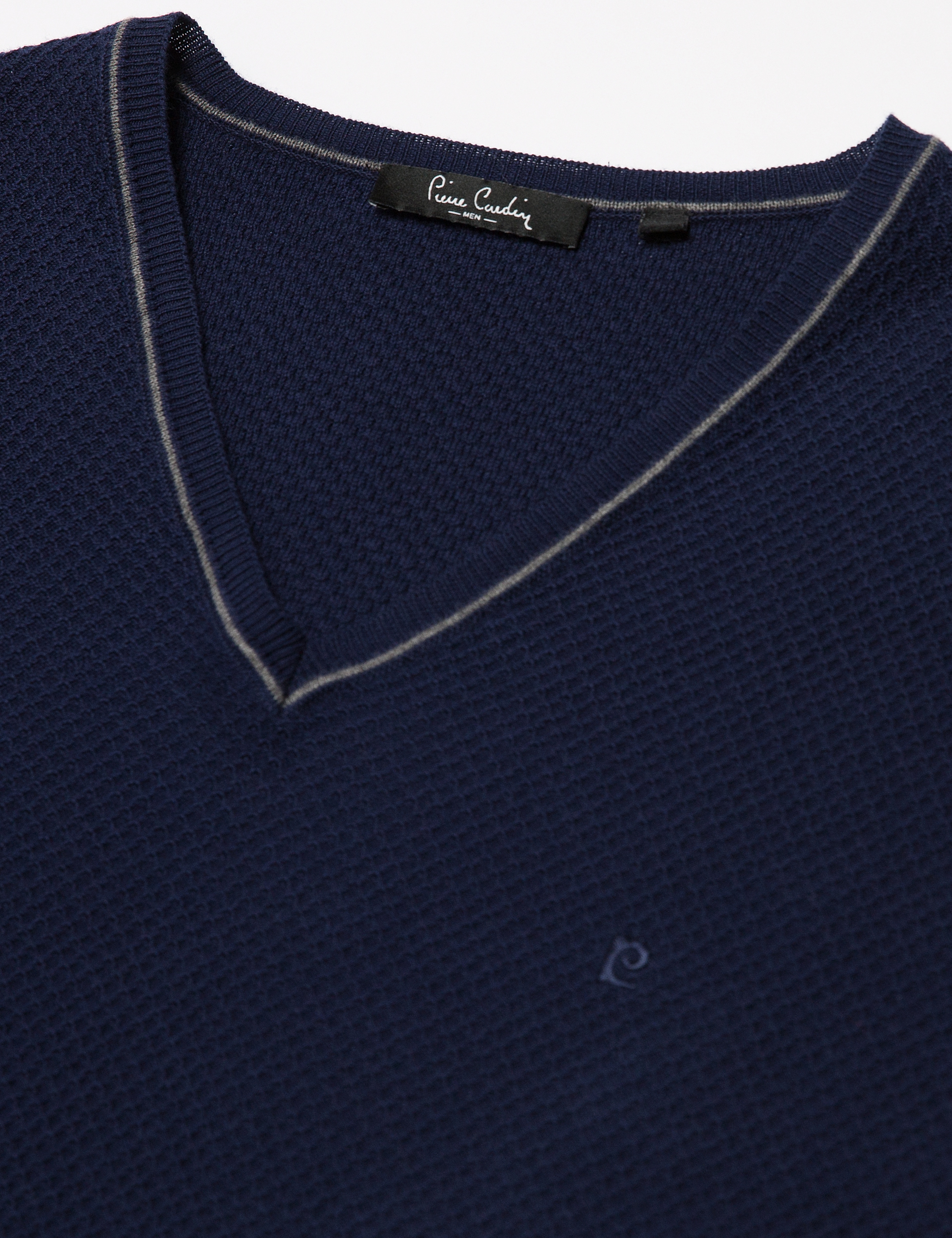 Lacivert Slim Fit Triko Kazak - Image 3