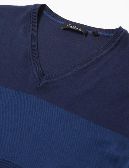 Lacivert Slim Fit Triko Kazak - 50175319043