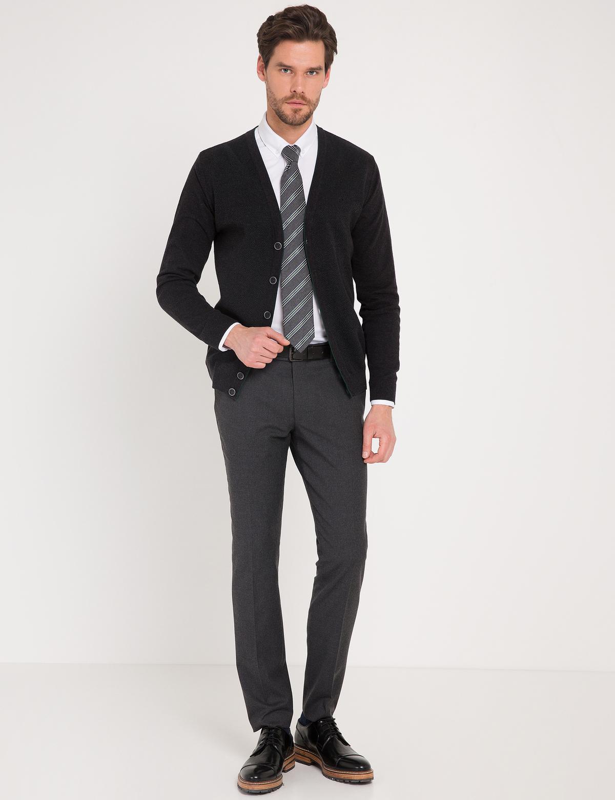 Gri Triko Hırka - 50175325083