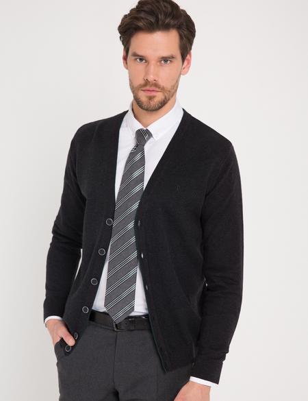 Gri Triko Hırka - 50175325083