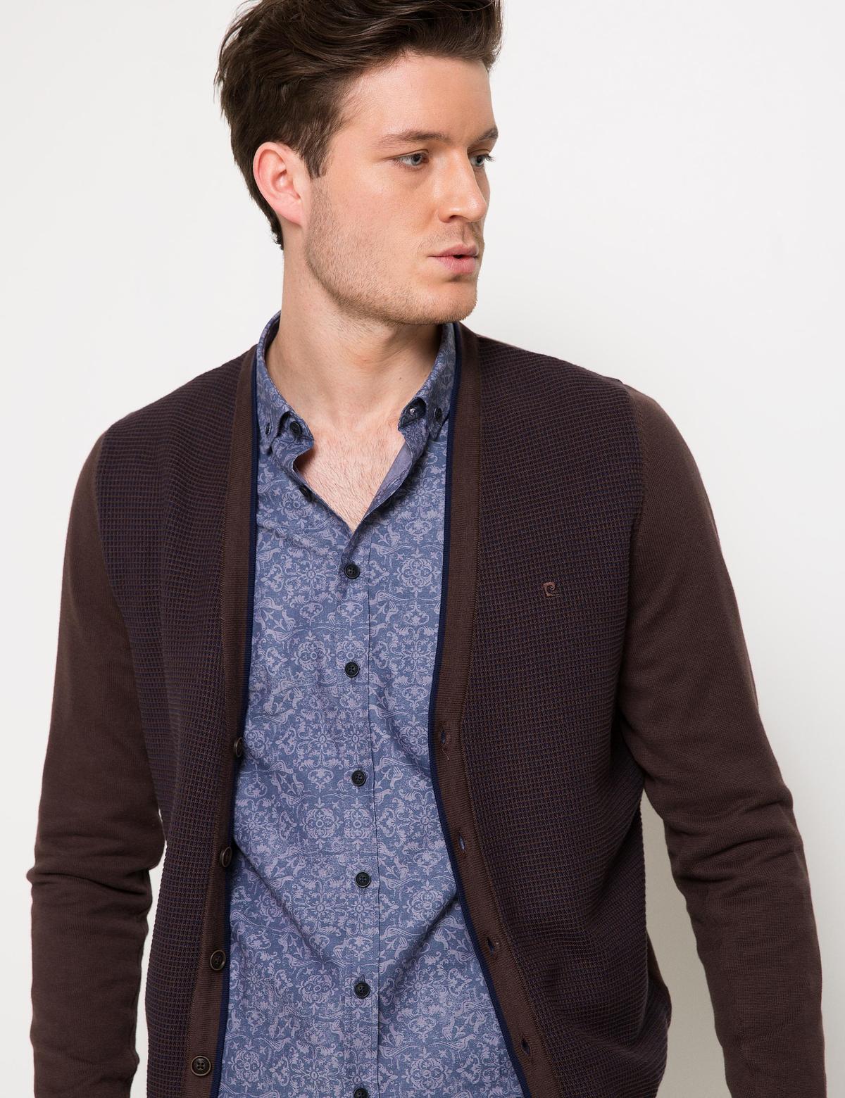 Kahverengi Triko Hırka