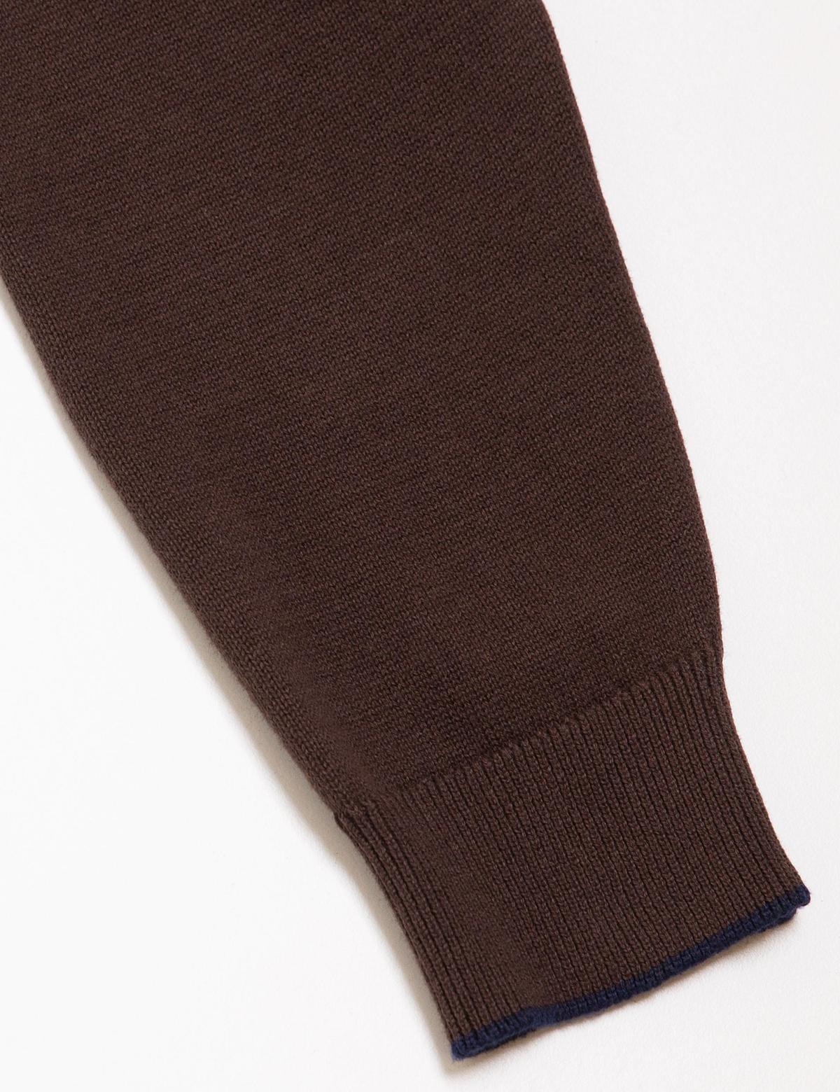 Kahverengi Triko Hırka - 50175328001