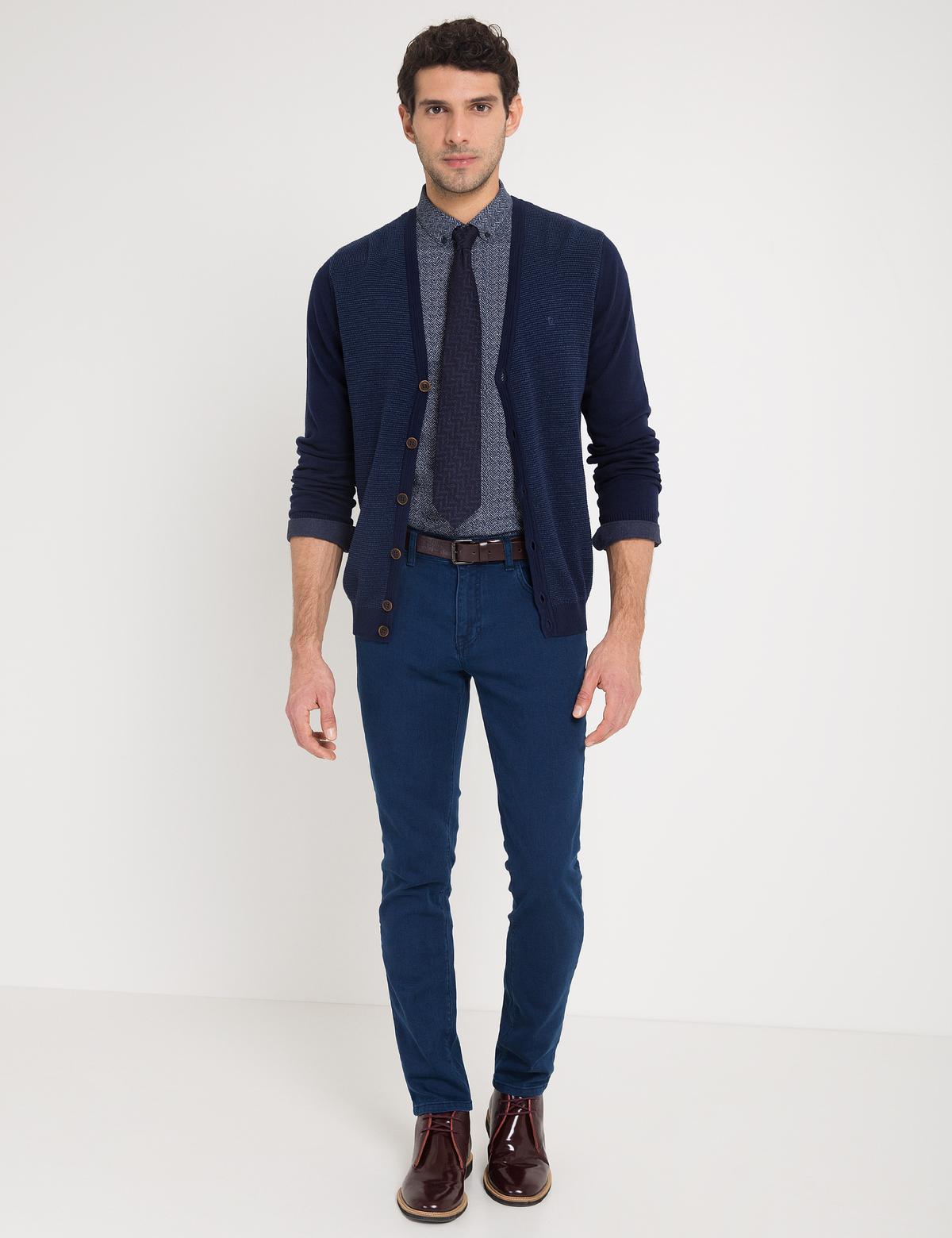 Lacivert Triko Hırka - 50175328064