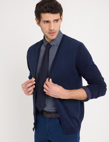 Lacivert Triko Hırka - 50175328064