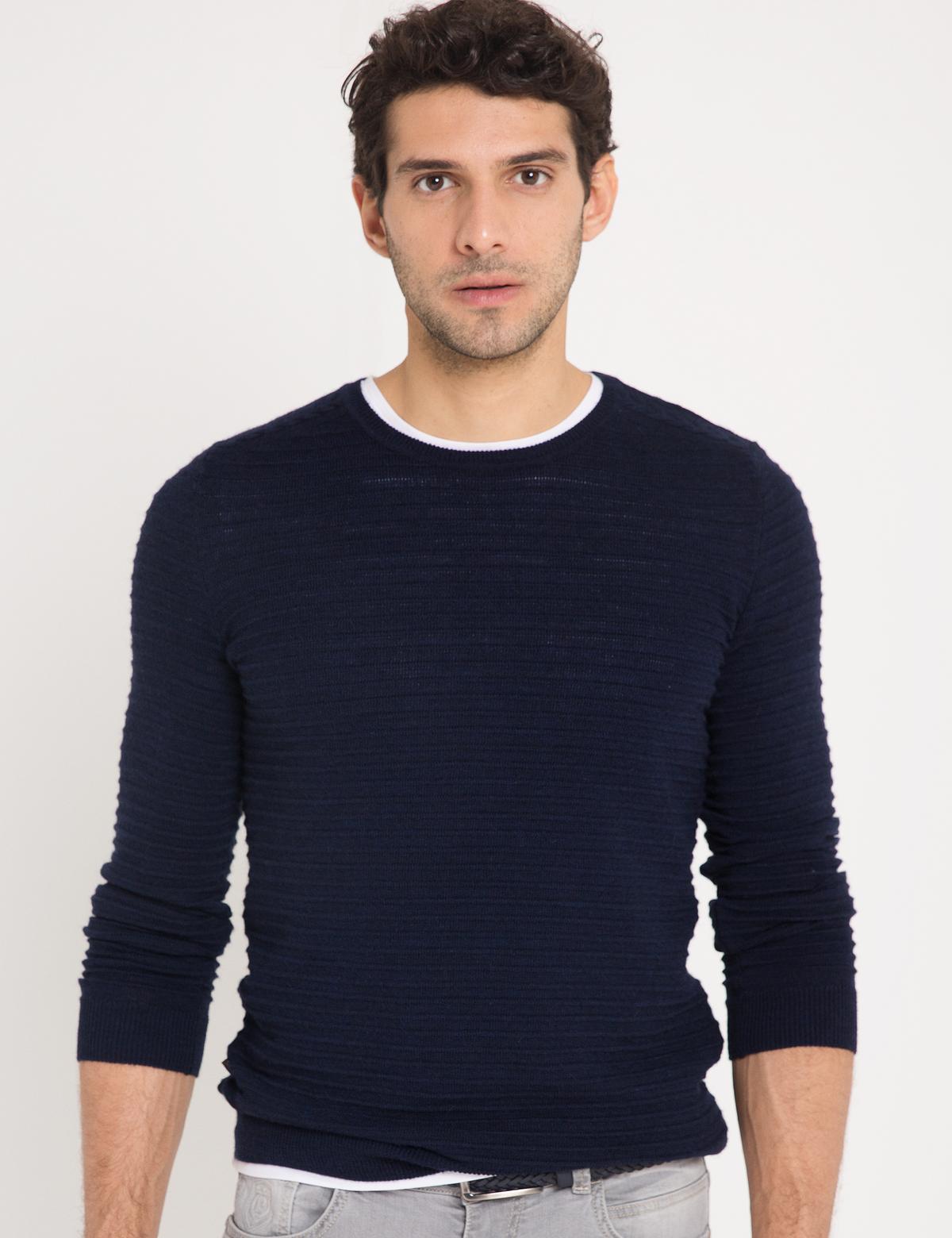 Lacivert Triko Kazak - 50175334053