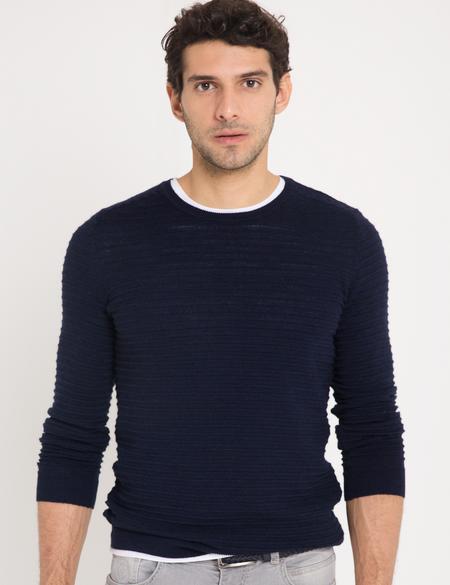 Lacivert Triko Kazak - 50175334053