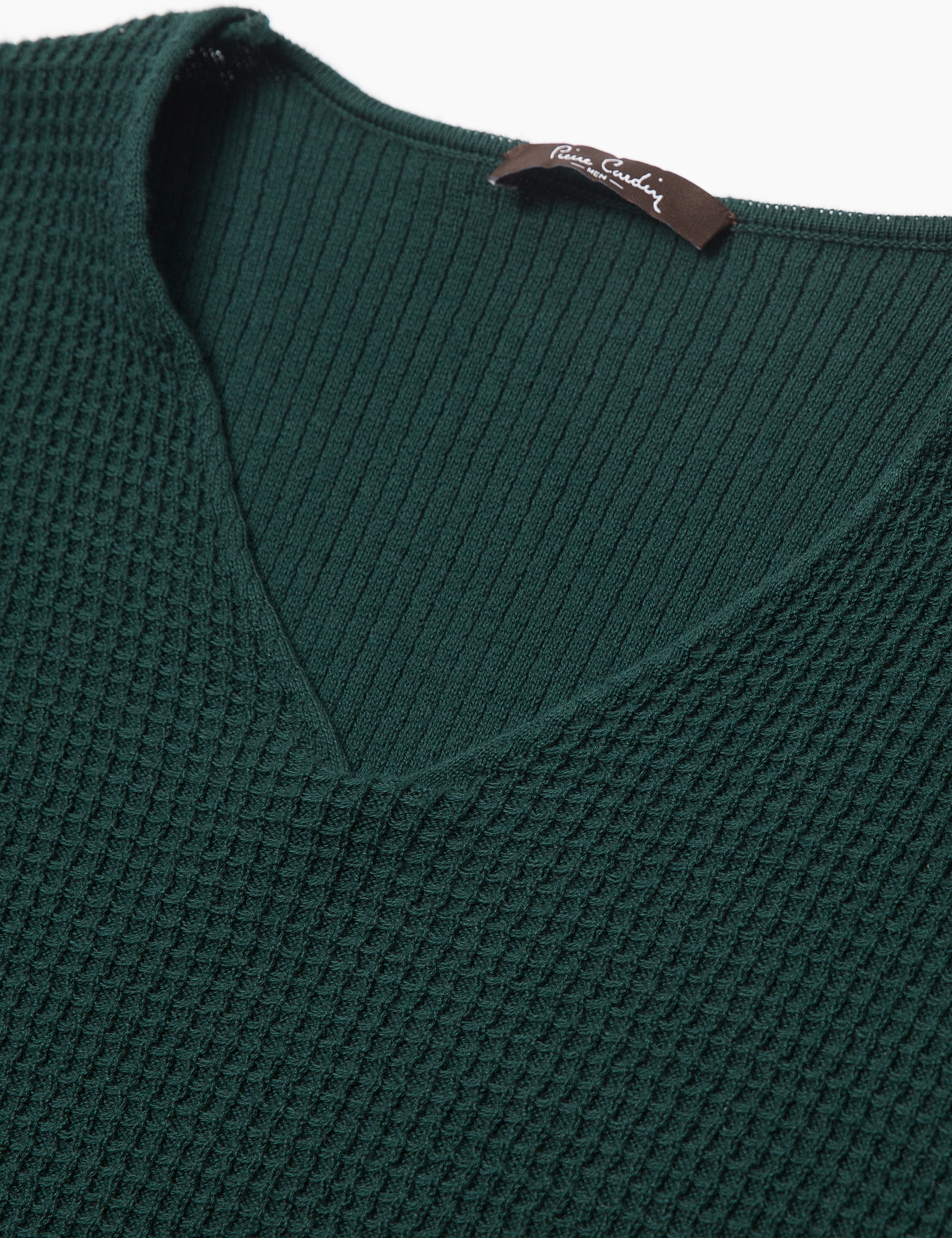 Koyu Yeşil Slim Fit Triko Kazak