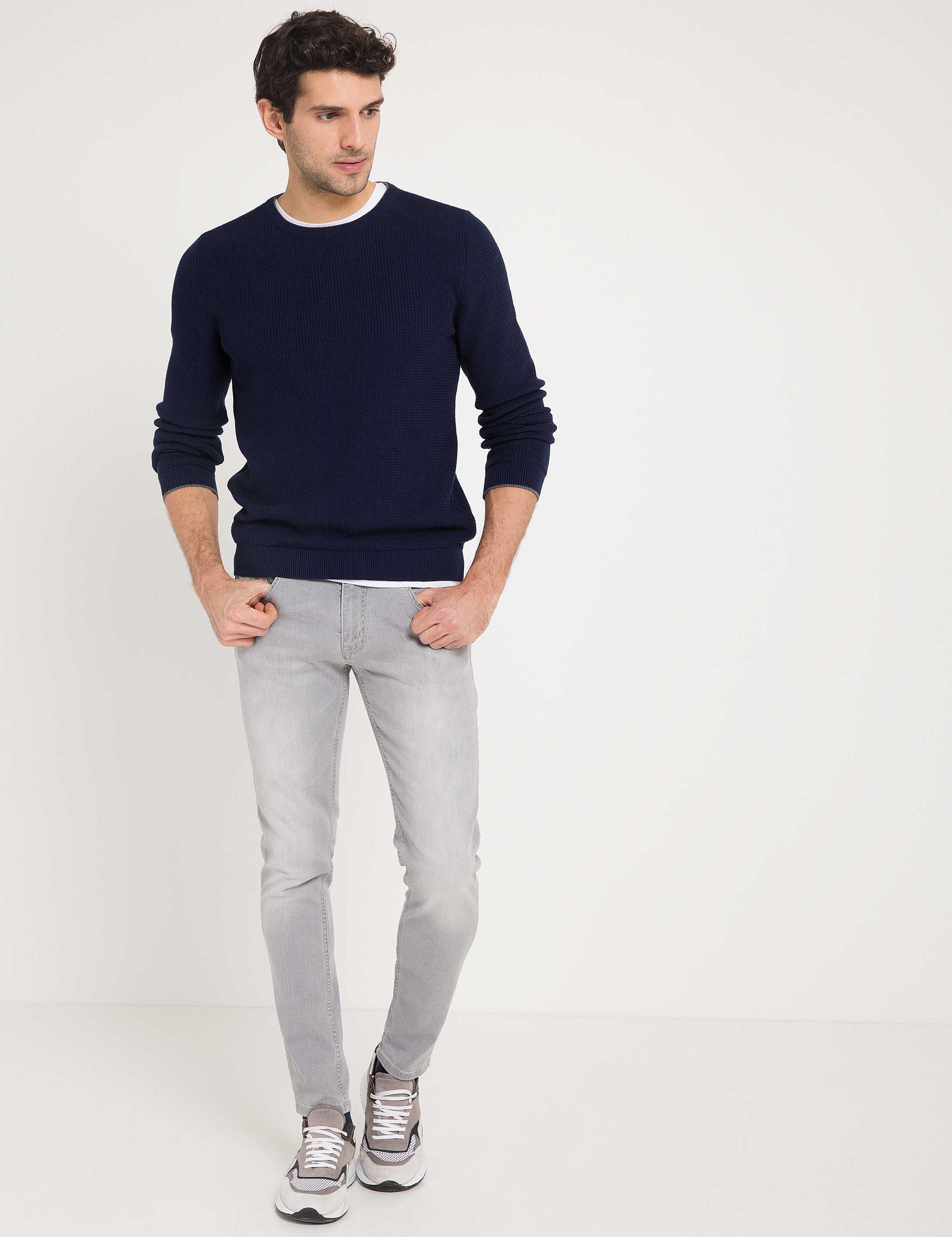 Lacivert Triko Kazak