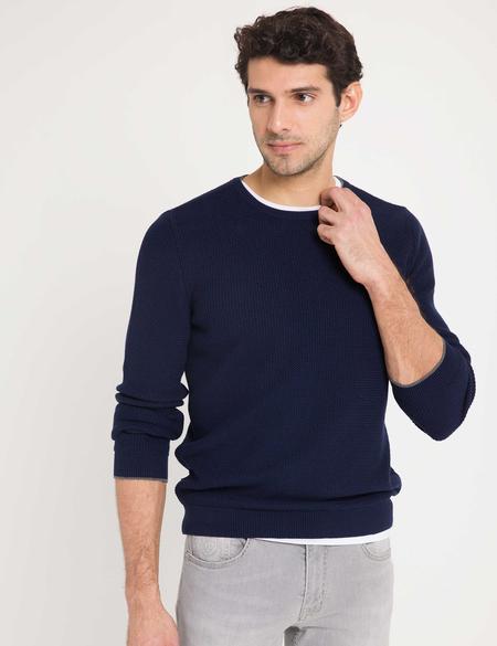 Lacivert Triko Kazak - 50175345063