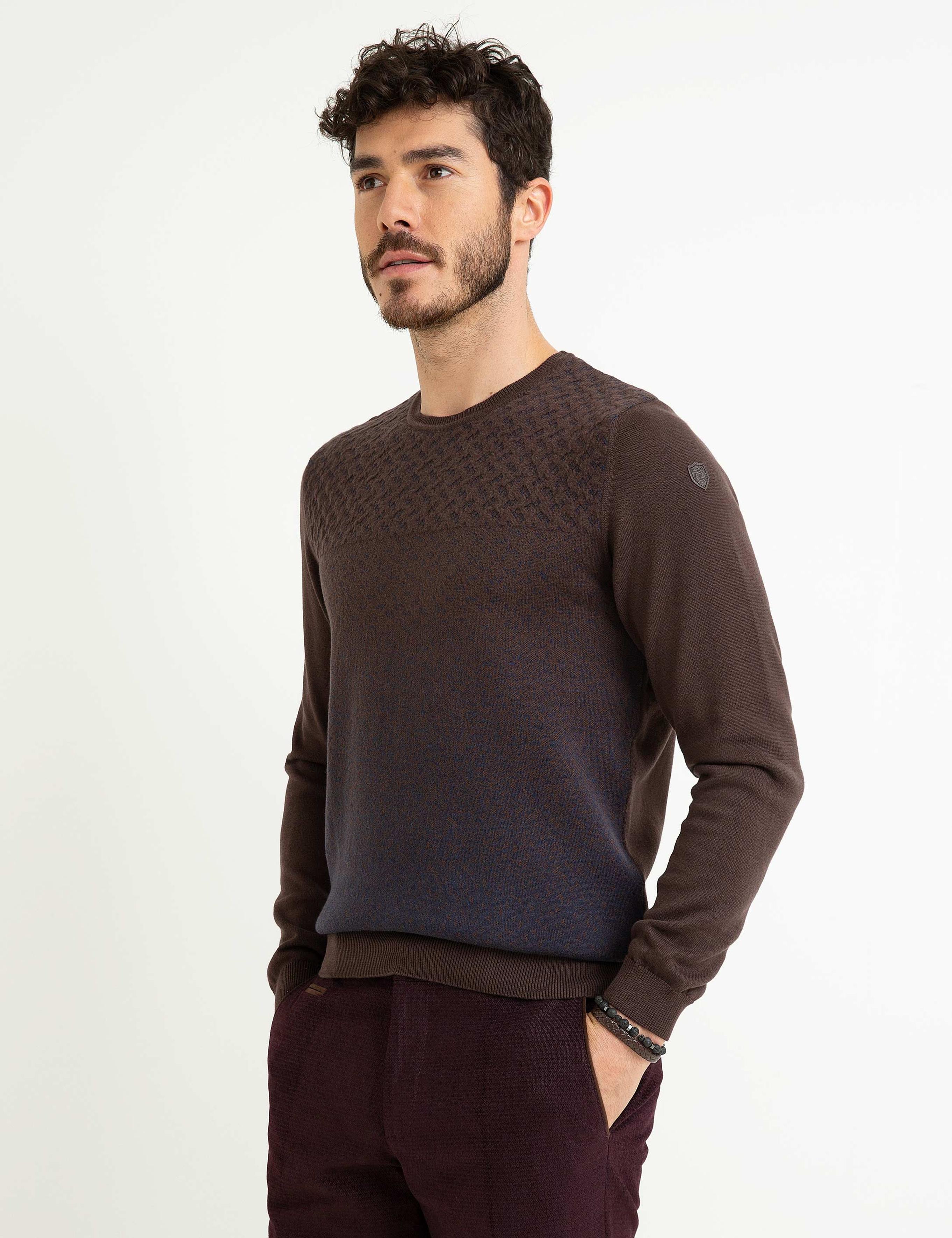 Kahverengi Triko Kazak