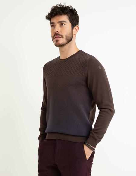 Kahverengi Triko Kazak - 50175347001