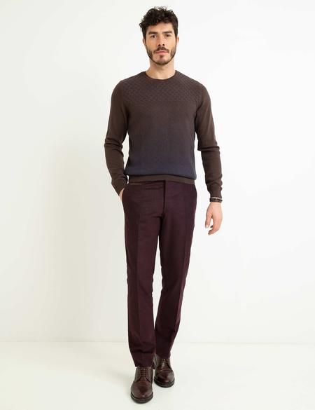 Kahverengi Triko Kazak - 50175347001