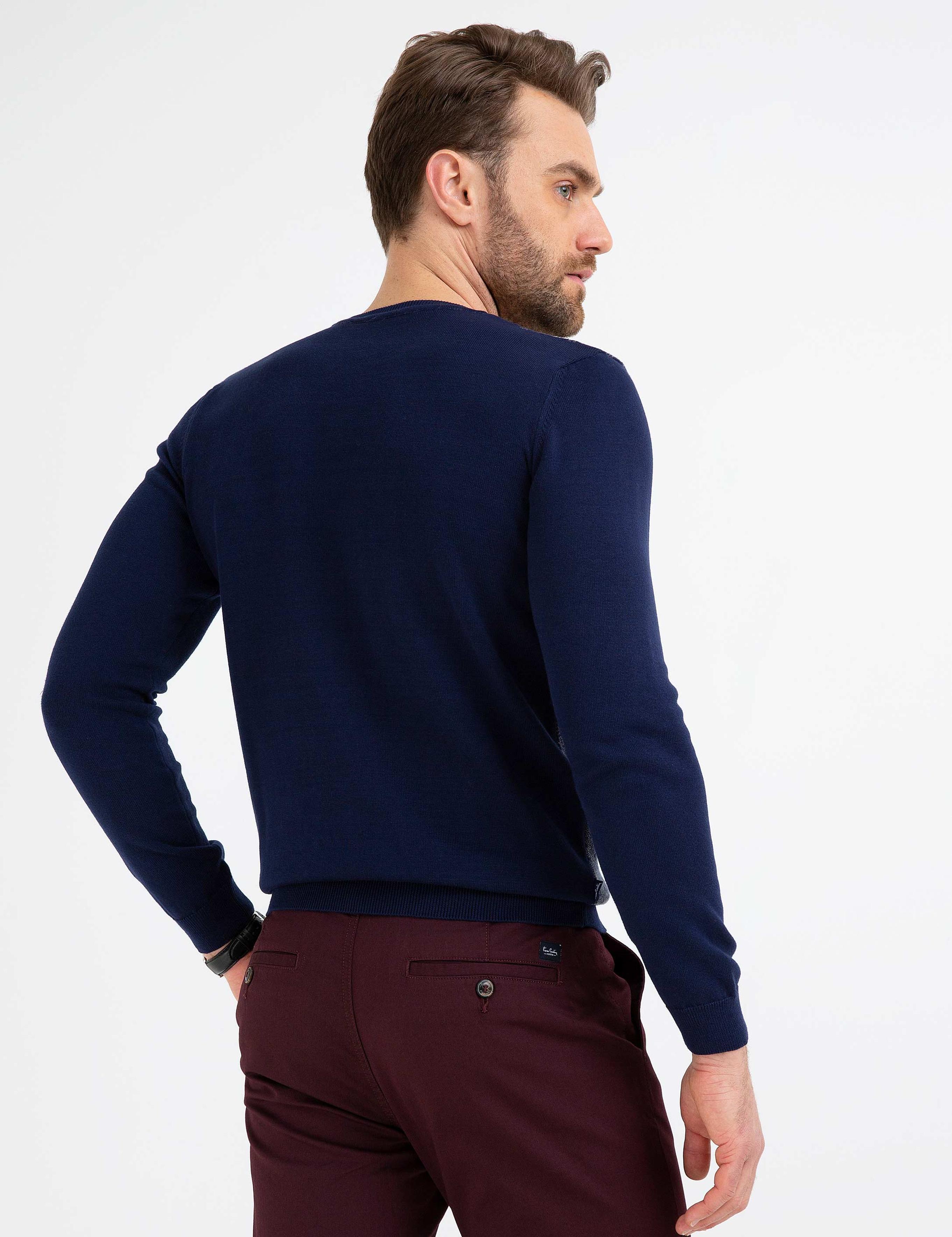 Lacivert Triko Kazak