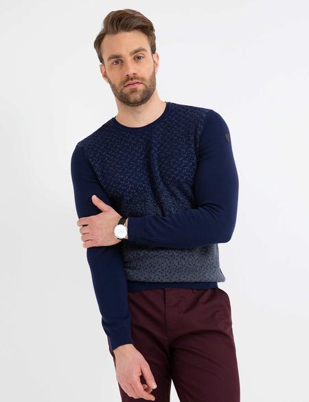 Lacivert Triko Kazak - 50175347044