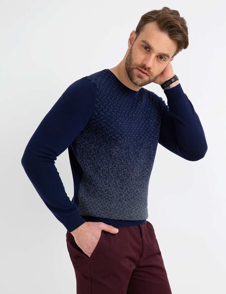 Lacivert Triko Kazak - 50175347044