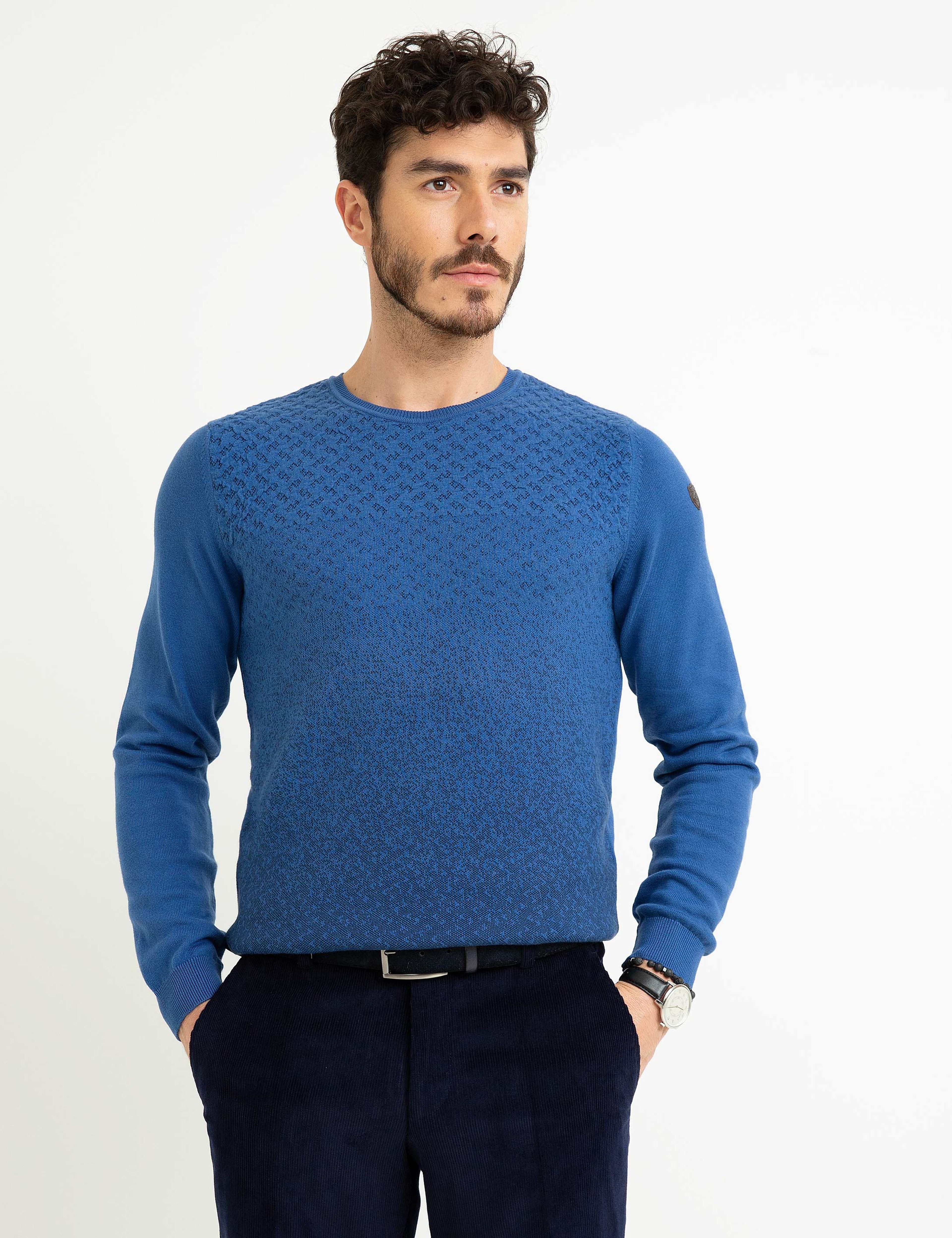 Mavi Slim Fit Triko Kazak - Image 1