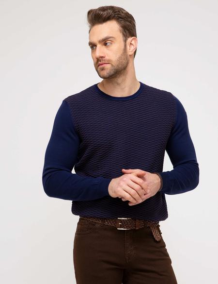 Lacivert Triko Kazak - 50175349054