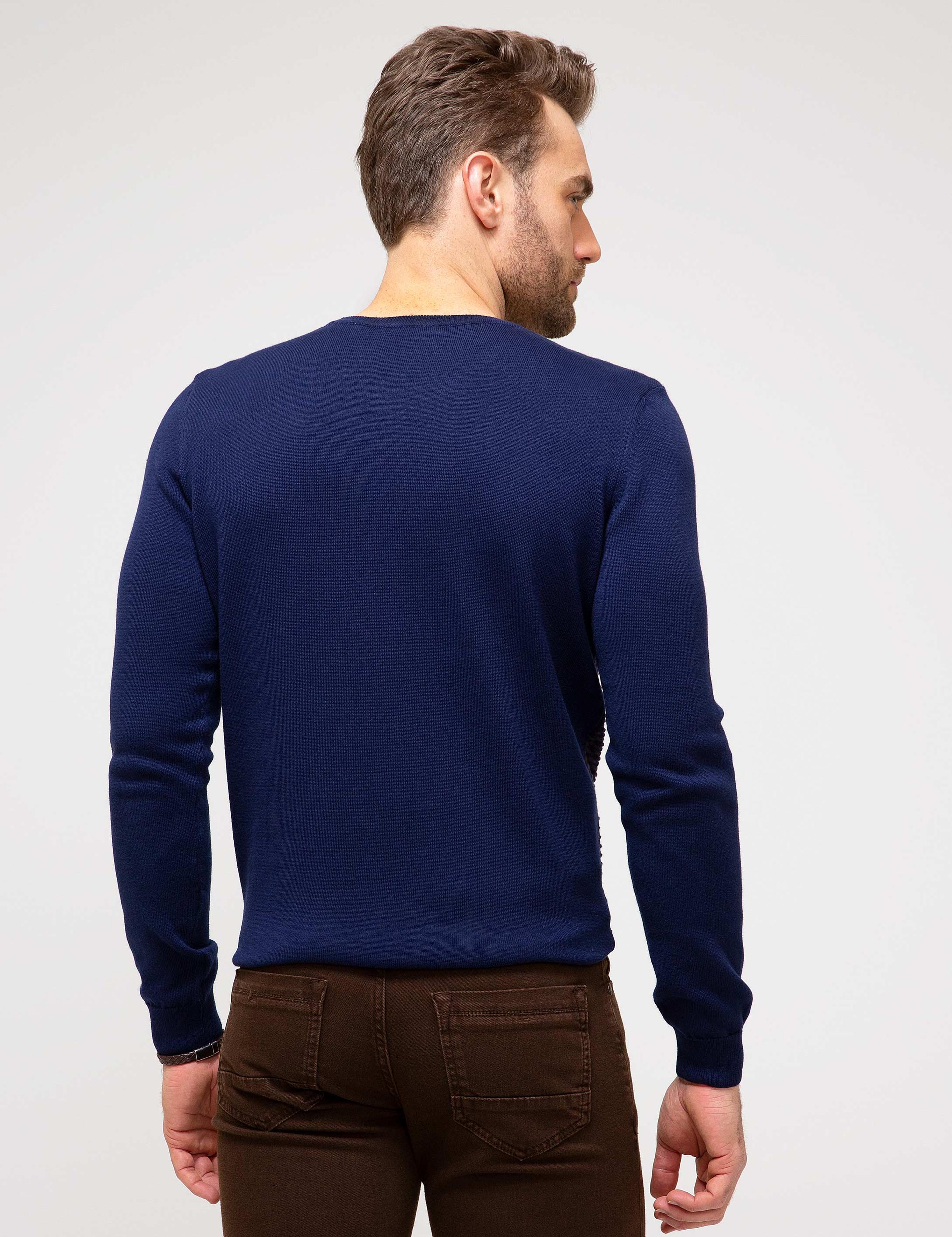 Lacivert Triko Kazak