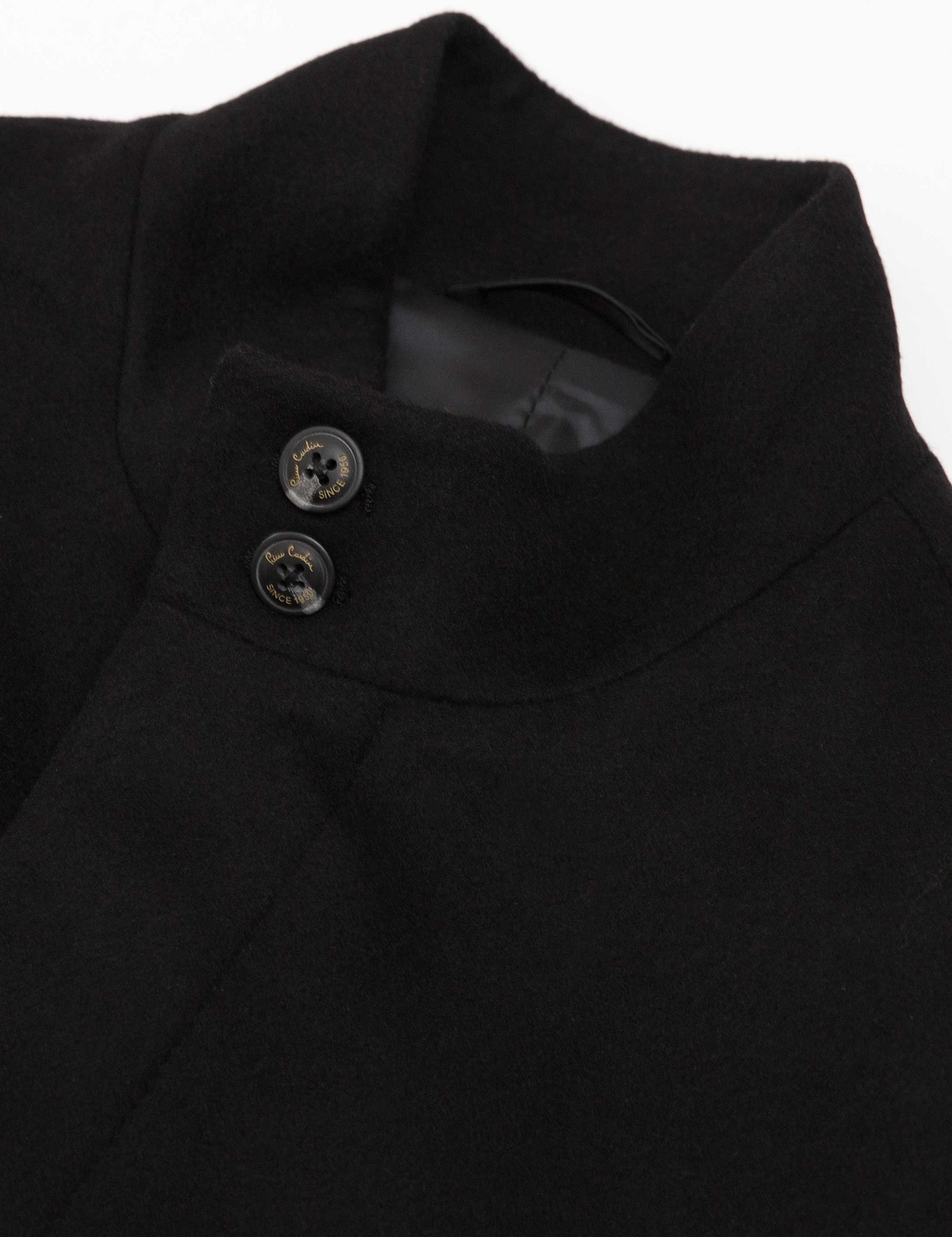 Siyah Slim Fit Palto