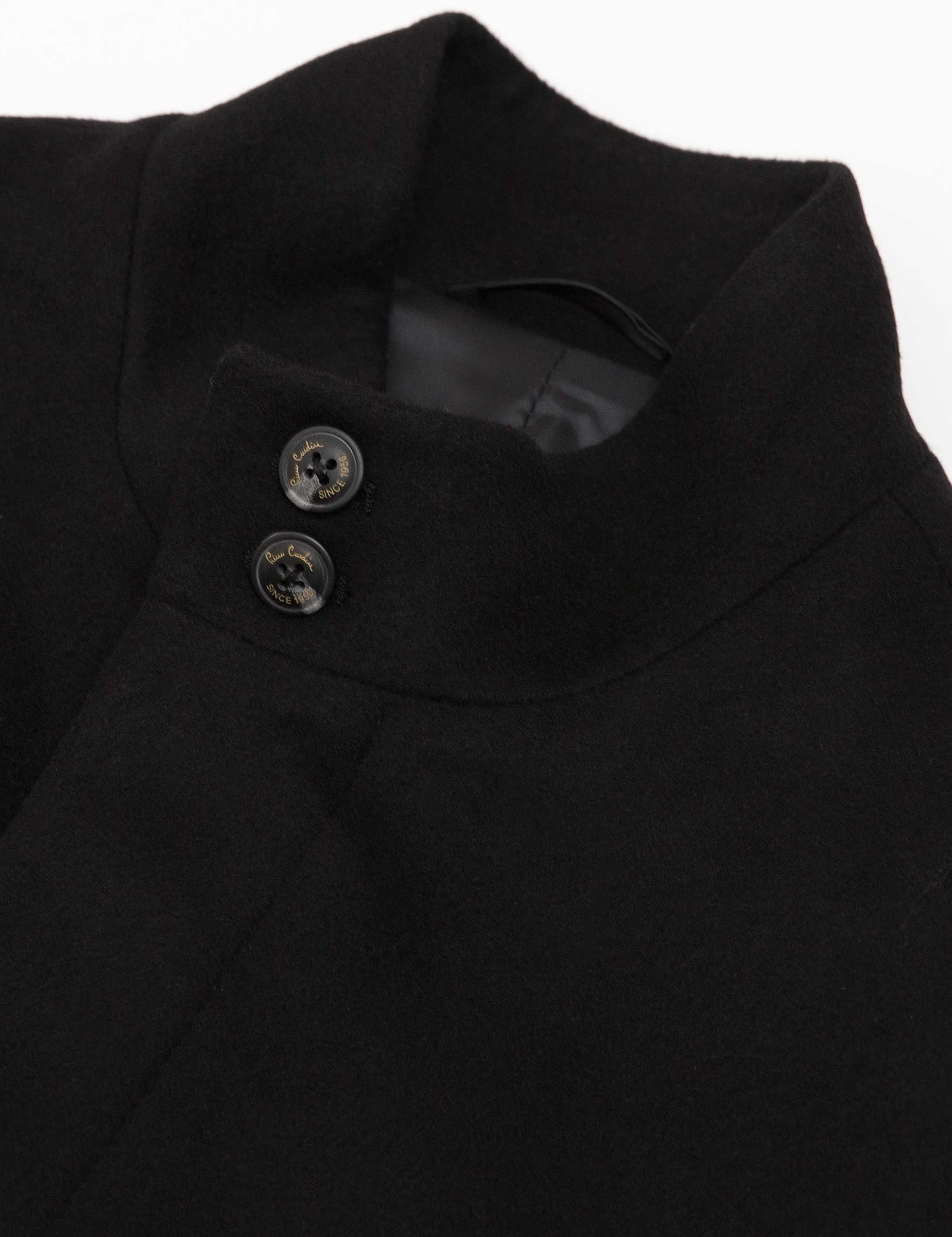 Siyah Slim Fit Palto - Image 3